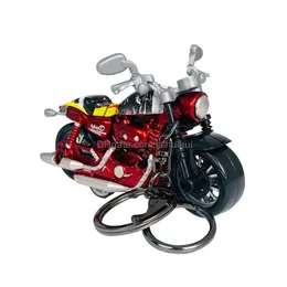Andere Motorradzubehör Cartoon Legierung Rebound Spielzeug Kreative Auto Schlüsselanhänger Exquisite Schultaschen Anhänger Kinder Kleine Geschenke Dhbw7