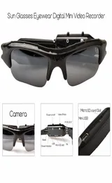 HD Mini Eyewear النظارات الشمسية الكاميرا المحمولة O فيديو مسجل Mini Sport Camera DVR DV كاميرا الفيديو المخفية للتزلج على الدراجات الكاميرات 1813252