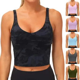 Camisoles tanques moda feminina sem mangas cor sólida casual colete senhoras sutiã esportivo wirefree acolchoado movimento curto regatas