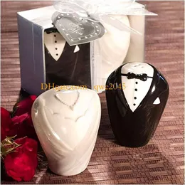 Seasoning Jar Combination Set Seasoning Jar Seasoning Box Quantitative Seasoning Jar Outdoor Creative Tableware Ceramic Groom and Bride wholesale