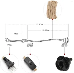 Pendelleuchten EU Plug In Seil Licht Hängende Kronleuchter Lichter Handgewebter Bambus Lampenschirm für Wohnzimmer Esszimmer Schlafzimmer Küche