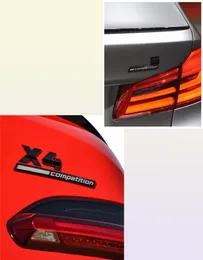 Glossy Black Competition Bar understrukna emblem för BMW Thunder Edition M1 M2 M3 M4 M5 M6 M7 M8 X3M X4M X5M X6M Bilstammen Sticker8866516
