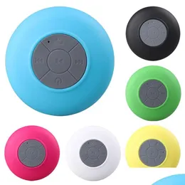 Tragbare Lautsprecher Mini Bluetooth Lautsprecher Wasserdichte Drahtlose Hände Saugnapf Für Duschen Badezimmer Pool Auto MP3 Musik Player Drop D Dhwgd