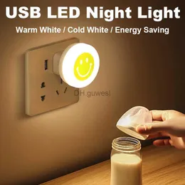 Luzes noturnas Mini USB Plug Lamp 5V LED Night Light Portátil Lâmpada de cabeceira Nightlight LED Book Light Computador Mobile Power Charging Lighting YQ240207