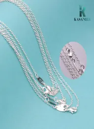 Kasanier 10st Fashion Women Jewelry 16-24 Inch Chain Necklace 925 Silver Necklace + 925 Lobster Clasps Women Jewelry4730133