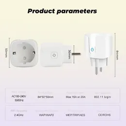 Power Energy Monitor 16A EU UK 10A US WiFi Smart Plug Socket Adapter SmartLife APP Voice Control Works With Alexa Google Home1206056