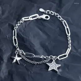 Charmarmband Punk Vintage Crystal Tassel Star Armband Bangle for Women Elegant Jewelry Gift SL275