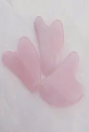 Aventurine Jade Gua Sha Face Massage Tool Massager Guasha Skin Care Ansiktsskönhetsverktyg Quartz Pink Guasha Natural Stone Healing R7824653