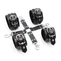 High Quality Female Gothic Punk Corset Erotic Bondage Leather Harness Leg Garters Belt Strap with Metal Buckle for Men Women 240129