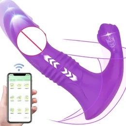 Controllo app vibratore vibratore con vibratore per donne indossabili mutandine vibranti stimolatore clitorideo vaginale punto G masturbazione giocattolo del sesso 240202