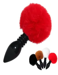 Massaggio Giocattolo anale sexy Butt Plug Dildo Tocco morbido Peluche Esotico Bunny Tail Plug anale Giochi per adulti Giocattoli sessuali per donne Uomini Gay Flirti8309754