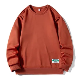 Streetwear Hoodless Sweatshirt Rund hals Longsleeve Solid Color Sport Leisure Simple Men's Oversize Moletom 2023 240127