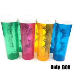 Hela ögonfranspaketet Box Pill Bottle Lash Boxar Packaging Bulk Lashes Lagringslådor Fall Employ Case Mink Box3660294