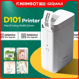 NIIMBOT D101 D11 Plus 24mm Thermal Label Sticker Printer Inkless Portable Pocket Strecke Strecke Maker för Mobile Mini Machine