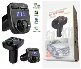 FM X8 Transmitter Aux Modulator Bluetooth Handsfree O Mp3 Player مع 3.1A Charge Charge Dual USB Car Charger7569129