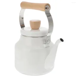 Servis sätter japansk vattenkokare bärbar vattenpanna Nödvändighet Retro emalj Teakettle för lös kokning