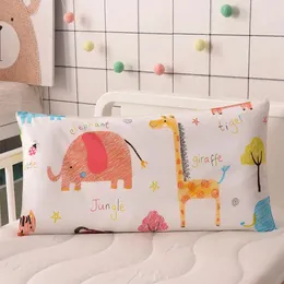 10 цветов мультяшная хлопковая детская подушка мягкая моющаяся детская подушка для сна удлиняет прямоугольный портативный подголовник для малышей 240127