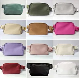 Luxury lulu fanny pack everywhere belt Bag designer lululemens chest LL yoga bag bumbag nylon Women men outdoor Fleece Shoulder Crossbody Waist Bag Handbag