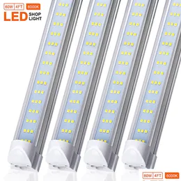 Tubi LED T8 Tubo integrato a tre linee 4Ft 60W Smd2835 Lampada luminosa Bb 48 file Illuminazione fluorescente Sostituzione luci di consegna goccia Bb Dhfmx