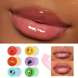 Lip Gloss Fruit Flavor Natural Waterproof Moisturizing Anti-Cracking Refreshing Non-Sticky Nourishing Care Makeup