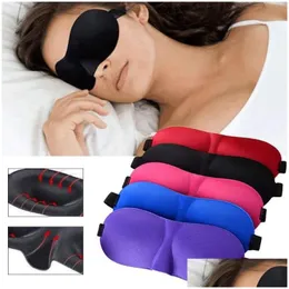 Maschere per dormire Maschera 3D Visiera naturale per gli occhi Slee Er Shade Donna Uomo Morbida benda portatile da viaggio Eyelx7747 Consegna a goccia Salute Beaut Dhpno