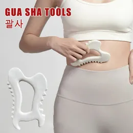 Gua Sha Tools Guasha Gesichtsmassagegeräte, Keramik-Schaberbrett für schlankeres Lifting, reduziert Schwellungen, Körperformung 240118