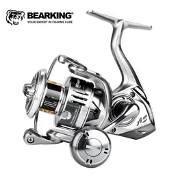 Bearking marca chegada carretel de pesca de água salgada girando 1000-6000 91bb 5.2 1 max arraste 10-20kg carretéis à prova de água 240119