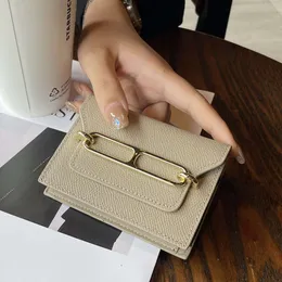 Card Bag Women's New Compact Ultra-thin Internet Celebrity Anti Demagnetization High-end Organ Leather Lightweight and Exquisite Niche 2024 78% Off Store wholesale