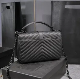 Wysokiej jakości designerska torba skórzana torebki torebki na ramię Kobiet oryginalne pudełko luksusowa moda torebka dam