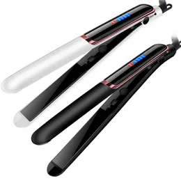 2 In 1 Professional Hair Straightener Flat Irons Straight Curly Ceramic Dual Voltage Curling Negative Ion Curler 240126