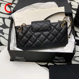 24c Bagieette Bag dsigner Mała Jambskin Crossbody Bag 24 cm Torba łańcuchowa 10A Wysokiej jakości lady torba na ramię z pudełkiem LC615