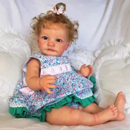 60CM Finished Reborn Doll Tobiah Hand Paint Doll with Genesis Paint High Quality 3D skin multiple Layers Painting Visible Veins 240131