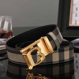 Bälten lyxiga herrbältet Big Designer Belt Automatisk spänne formell stripbrev Buckle Classic Belt Gold Silver Black Buckle Casual bredd 3,8 cm storlek Fashion Belt Box