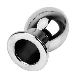 22SS Sex Toy Massagers Hollow Anal Plug Metal Butt Plug Douche Enema Prostata Massager Peep Vaginal Dilator For Woman Men GAY CEZH3986174