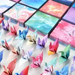 400 arkuszy origami papierowe rzemieślnicze rzemiosło Lucky Paper Crane Craft Podwójny składanie Lucky Paper DIY Kolor Scrapbooking 240122