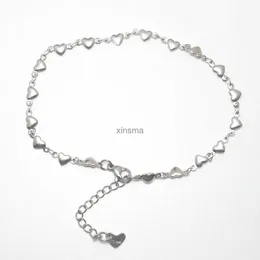 Anklets 304 여성용 스테인리스 스틸 발목 하트 해변 발 보석 보석 다리 체인 발목 팔찌 다리 패션 액세서리 1 피스 YQ240208