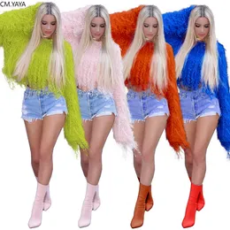 Seksi Kış Süvari Kadın T-Shirt O-Neck Tassel Uzun Batwing Sleeve Gevşek Kırış Pulover Mahsulü Üstler Kız Sweaters Z052 240117