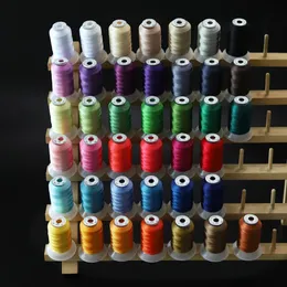 40 Brother Colors Set Premium 120D/2 Polyester Embroidered Thread 500m Spool Babylock Janome Mono Home Set 40wt 240208