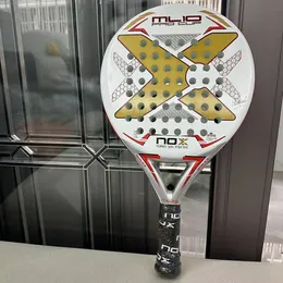 Padel Tennis Racket 3K 12k 18k Fiberglass Fiber Rough Surface High Balance with EVA SOFT Memory Paddle 240202