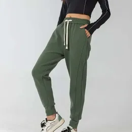 Lu Align Fitness Frauen Lose Fit Hosen Sport Jogger Jogginghose Warme Winter Aktive Lounge Weibliche Gym Cl Lemon LL Jogger Lu-08 2024