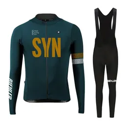 Abbigliamento da ciclismo a maniche lunghe BIEHLER SYN Maglia primavera autunno Set bici MTB Maillot Ropa Ciclismo 240202