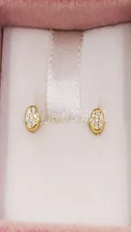 Серьги-гвоздики Less Classiques из золота с бриллиантами Ref Bear Jewelry Серьги из стерлингового серебра 925 пробыПодходят для подарка в европейском ювелирном стиле 9172322