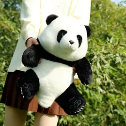 40 cm Kawaii Echtes Plüsch Panda Spielzeug Schöne Kissen Panda Gefüllte Weiche Simulation Tier Bär Puppe Geburtstag Geschenk für Kinder 240202