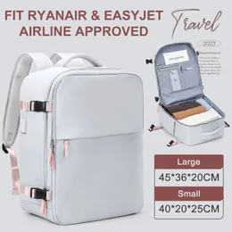 Likros Back Cabin Bag Ryanair 40x20x25 EasyJet 45x36x20 plecak dla kobiet laptopa podróżne plecaki Zatwierdzona bagaż
