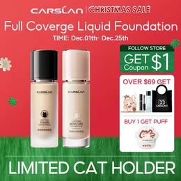 Carslan Long-Lasting Moidure Matte Liquid Face Foundationフルカバーコンシーラーホワイトニングオイルコントロールフェイスベースメイク240127