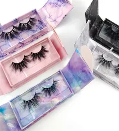 60 مجموعات 3D Mink Eyelash Box False Eyelashes Casing Case Custom Logo Logo Extensing Obsing بدون رموش تعبئة الرموش Box5972248