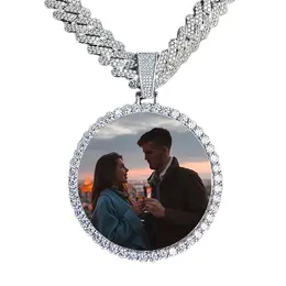 68,5 mm placcato oro 18 carati su misura po bling grandi medaglioni collana pendente uomini hip hop immagine gioielli regalo testo personalizzato gratuito 240119