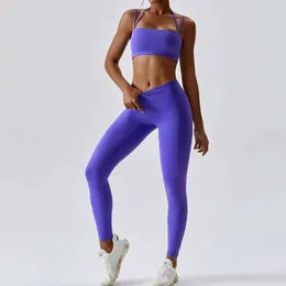 Lu hizalanma spor spor fitnes set kadınlar güzel üst kısmı tozluk feelling spor kıyafetleri dikişsiz camis sütyen pantolon limon ll jogger lu-08 2024