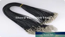 Necklaces Pendants Chokers Jewelry 100x 45cm 18039039 Black Rubber for Pendant Cord 2mm String Strap Lobster Clasp Necklac4944799