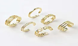 6pcs altın ayarlanabilir ayak parmağı yüzüğü kadınlar için kız alt düğüm basit eklem istiflenebilir açık kuyruk bandı Hawaii ayak mücevherleri4491092